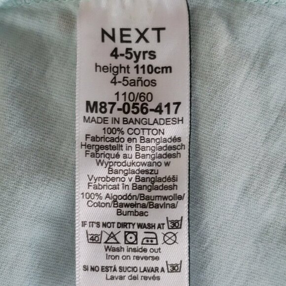 Girls Next Green Long Sleeve Dress with Bears 4-5 Years, Pre-Owned , Good Cond - Picture 8 of 9